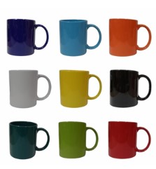 Classic Ceramic Mug 400ml available in multiple colors with custom logo printing for corporate gifting and promotional branding in Bangalore
