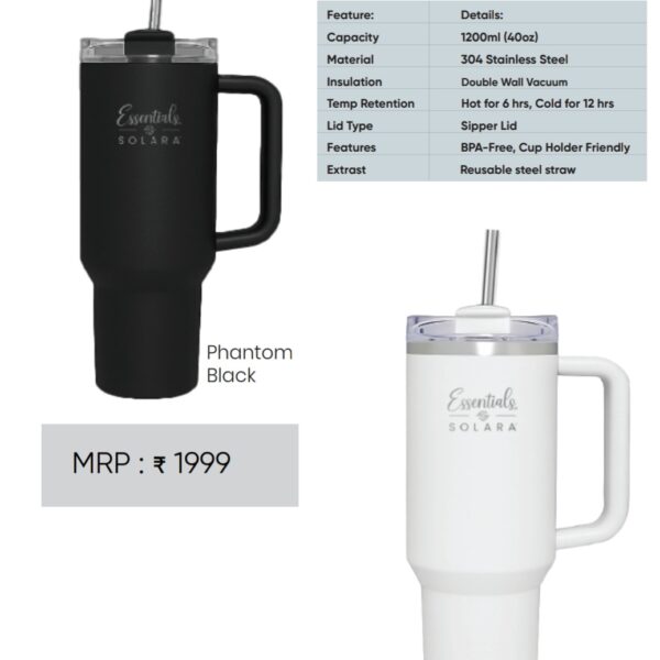 Solara Phantom Insulated Tumbler Bottle corporate gift Bangalore with custom logo branding for employees and clients