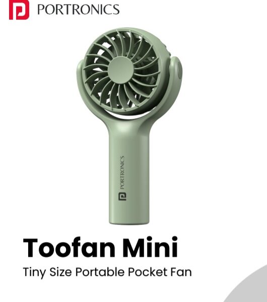 Portronics Toofan Mini Portable Pocket Fan with 2000mAh Battery for Corporate Gifting in Bangalore