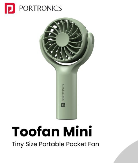 Portronics Toofan Mini Portable Pocket Fan with 2000mAh Battery for Corporate Gifting in Bangalore